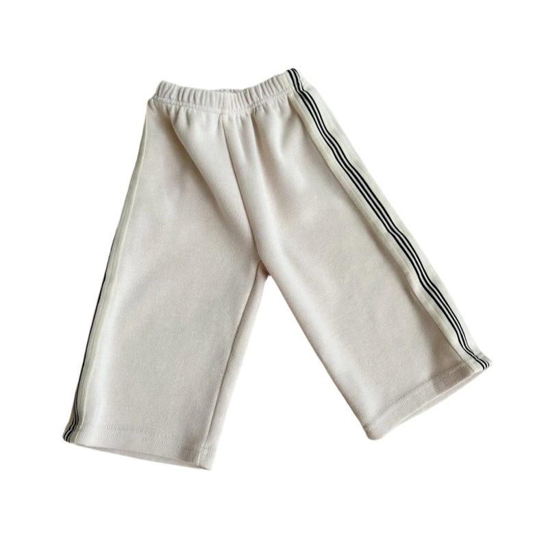 Tape line pants - Cream