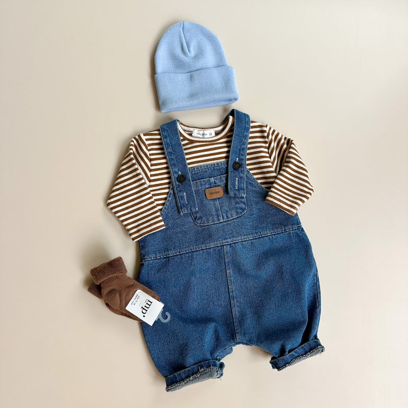 Bebe denim dungarees - Blue washing