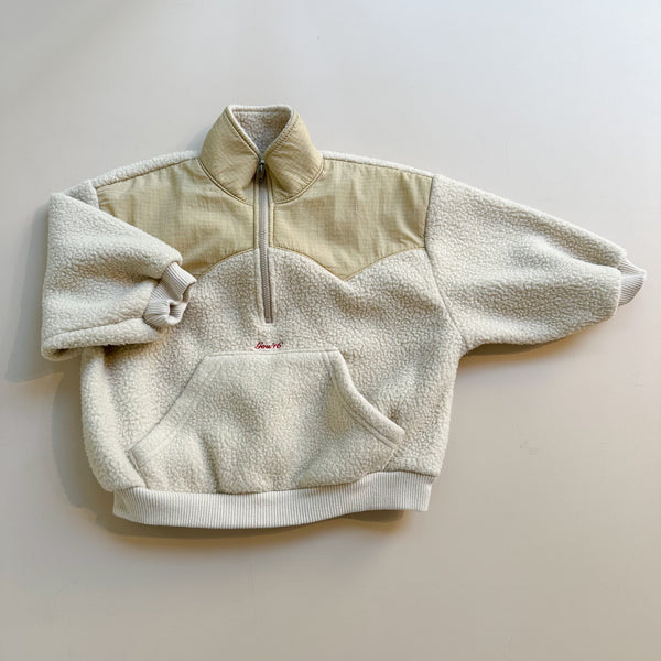 Pile fleece zip-up - Beige