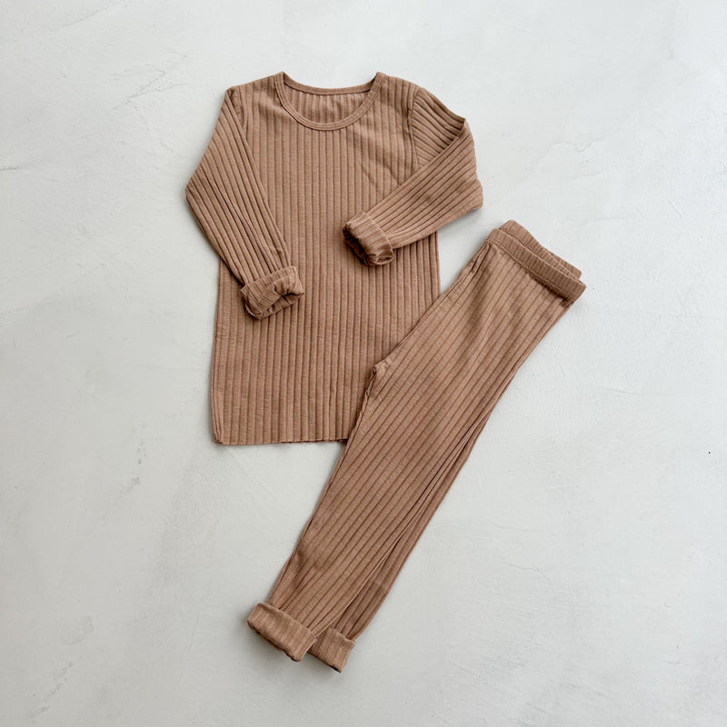 Soft rib PJ - Light brown