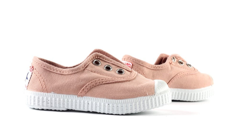 Cienta canvas slip on Maquilla (powder pink) – Tribu Collection