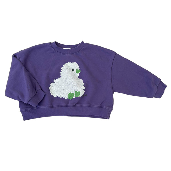 Cropped chick sweater - Purple