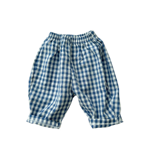 Lala check pants - Blue