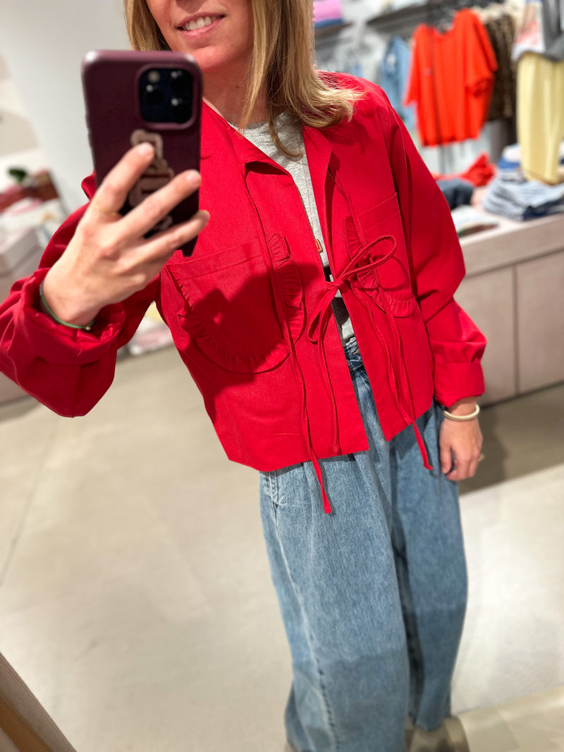 Bow jacket - Red