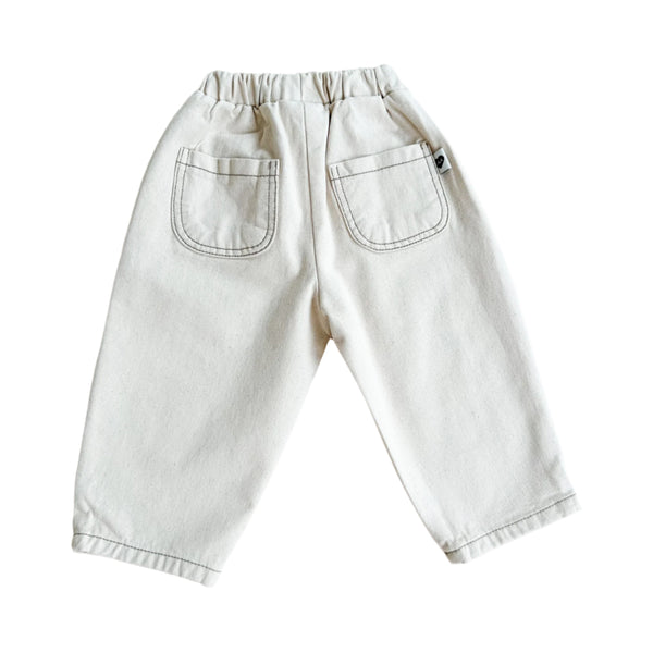 Baggy denim pants - Natural