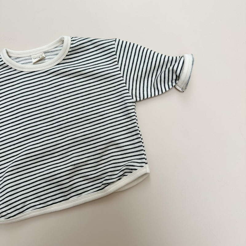 Bam bam striped sweater - Cream/charcoal