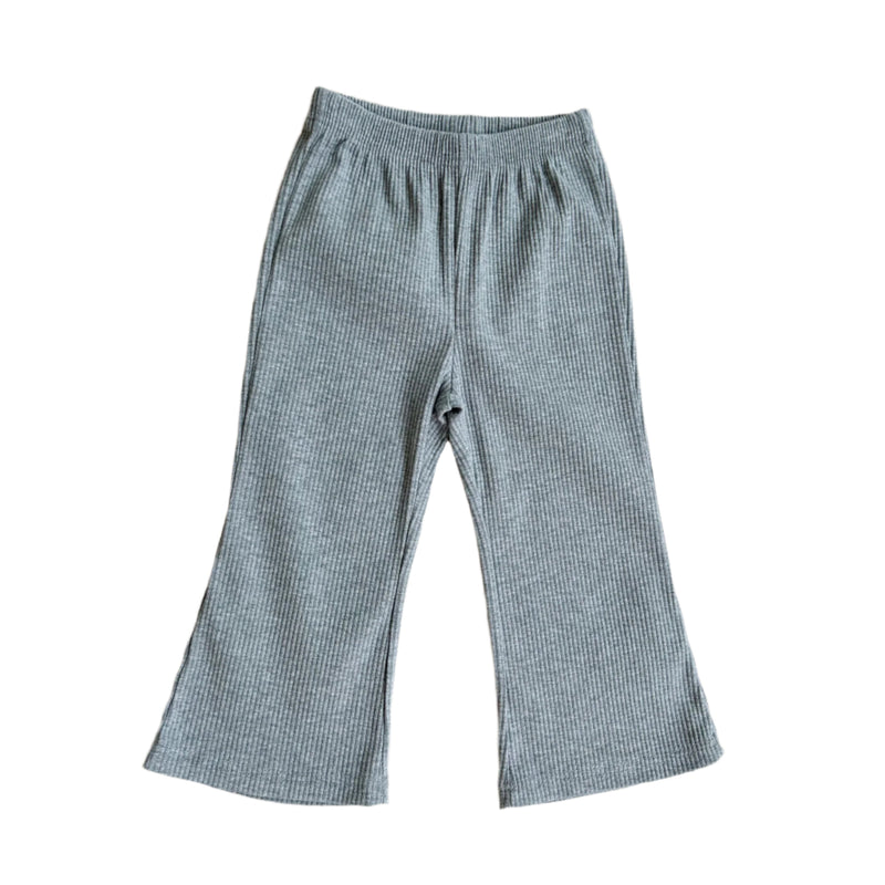 Bonbon ribbed pants - Grey melange