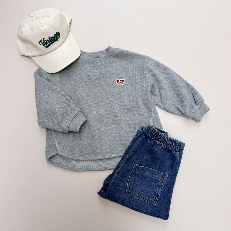 Basic denim pants - Washed blue denim