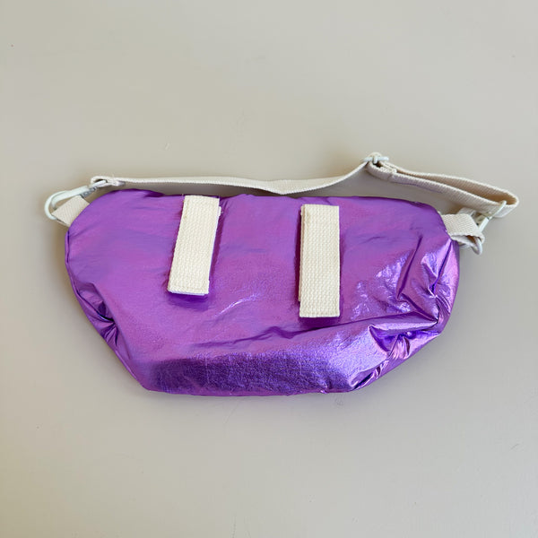 Metallic fanny (bike) bag - Purple