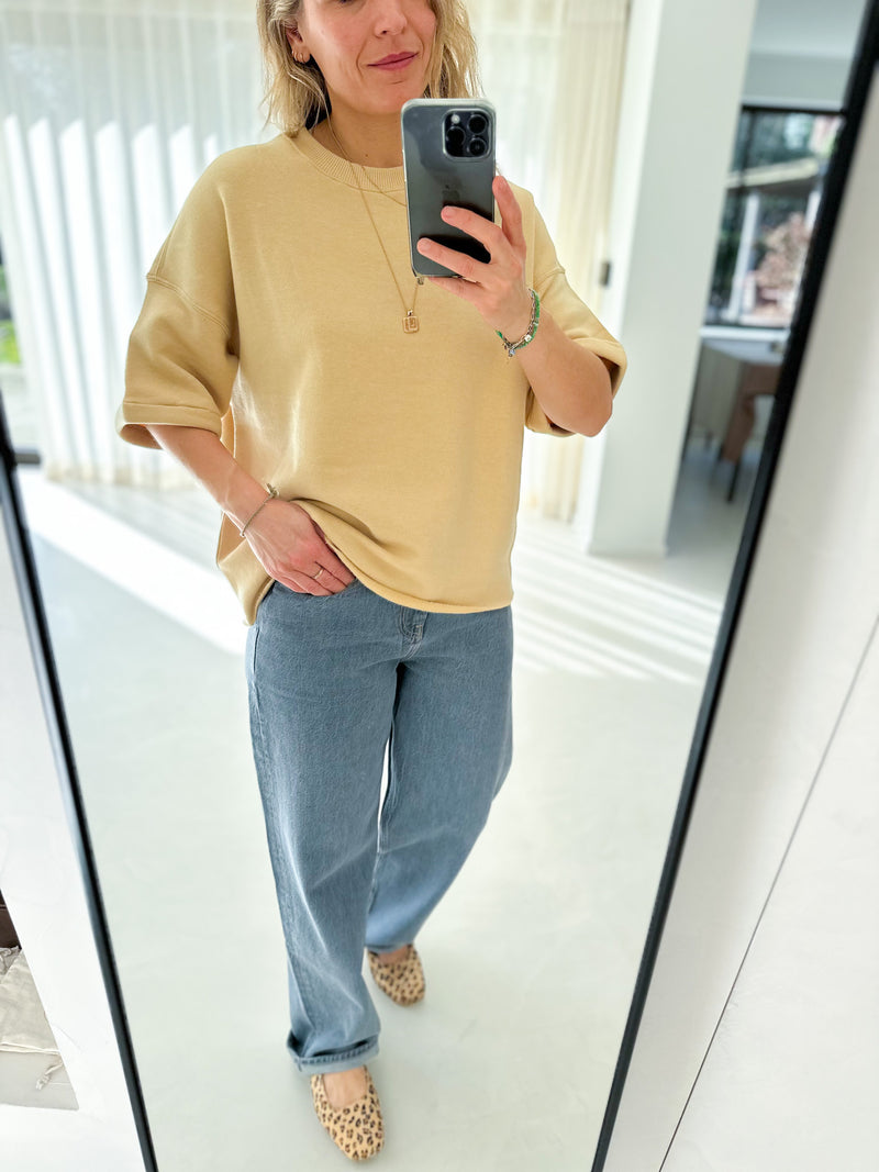 Solange short sleeve sweatshirt - Butter