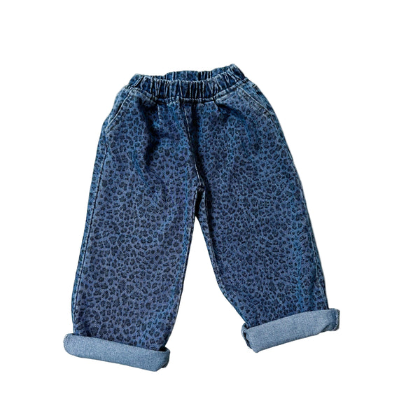 Kai leopard jeans - Blue washing