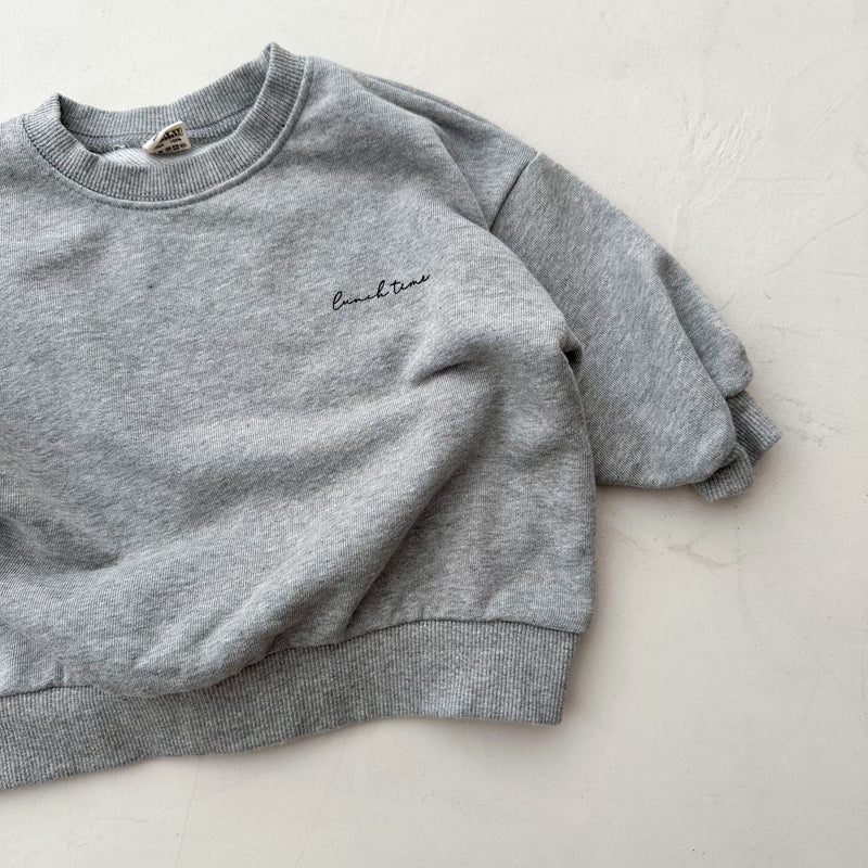 Bebe lunch time sweatshirt - Grey melange