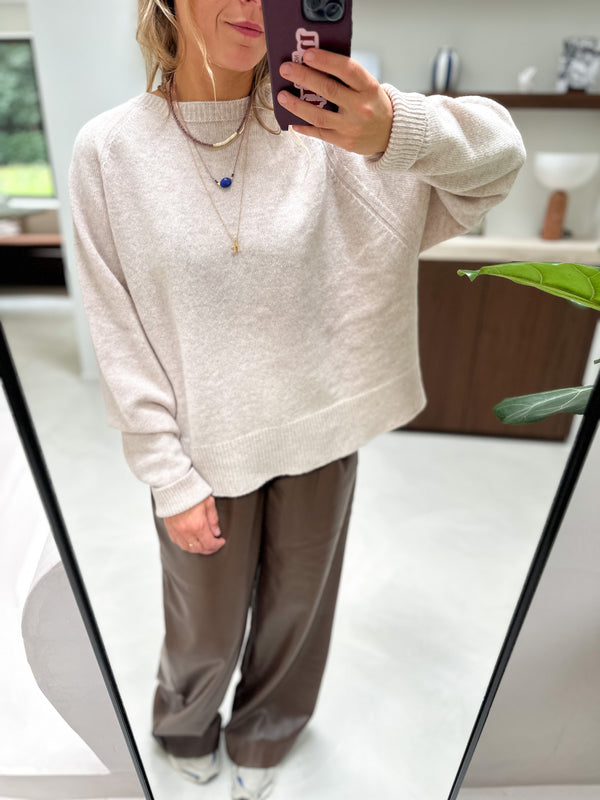 Sola wool mix jumper - Dune