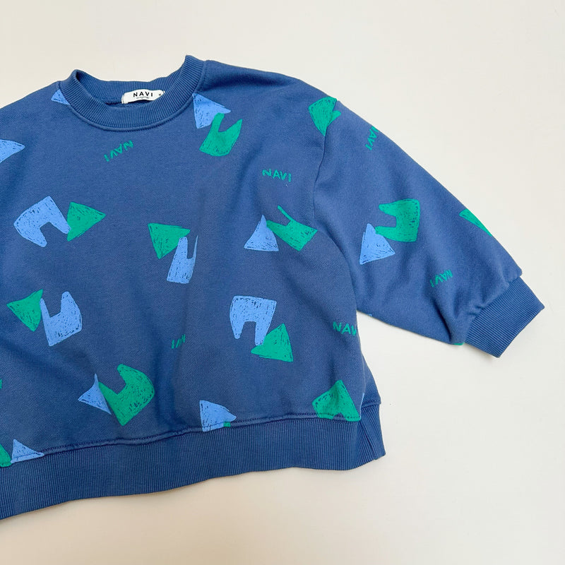 Geo sweater - Blue