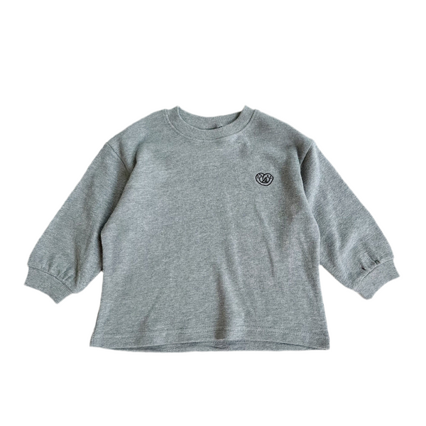 Structured pretzel tee - Grey melange