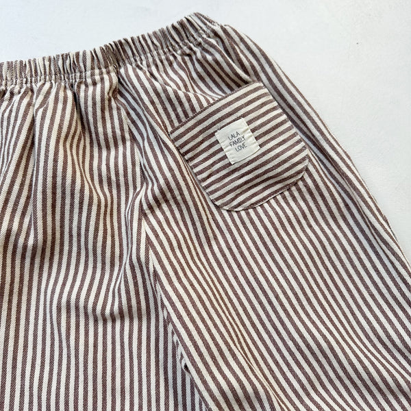 Lala striped pants - Brown