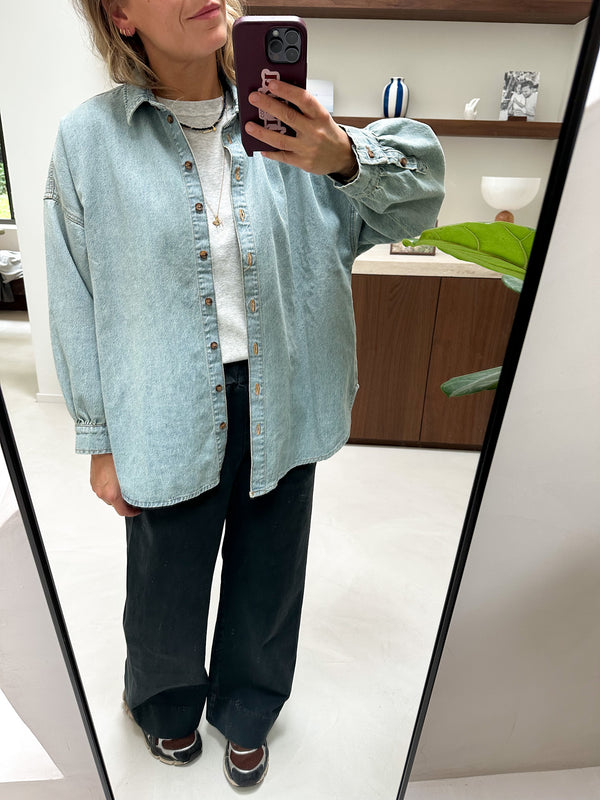 Kelly denim shirt - Light blue washing