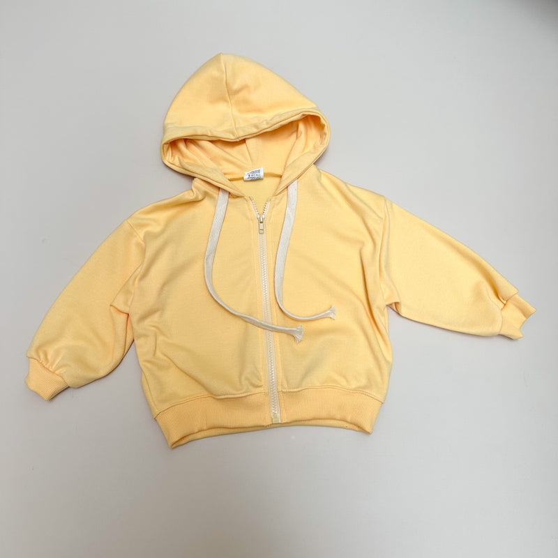 Oversized hoodie jacket - Yellow