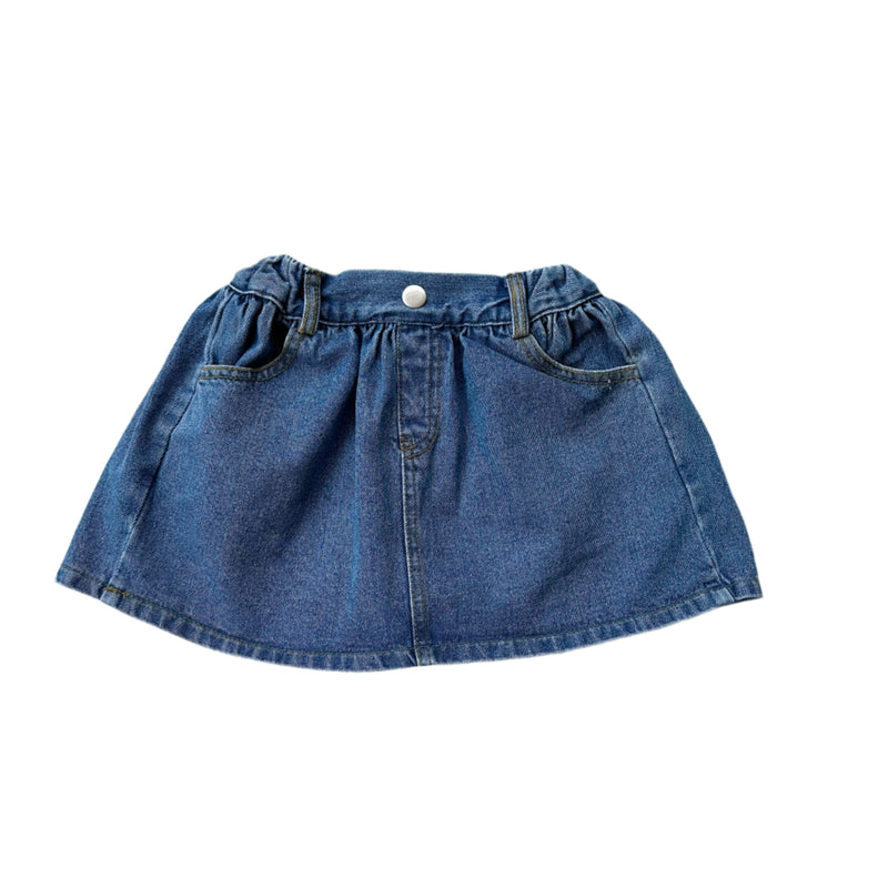 Mini denim skirt - Blue washing