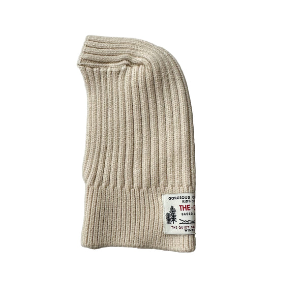Rib balaclava - Beige