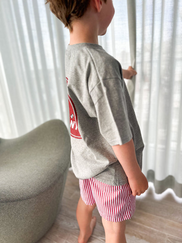 Lala striped shorts - Red
