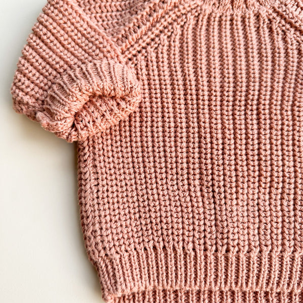 Soft cotton knit - Blush pink