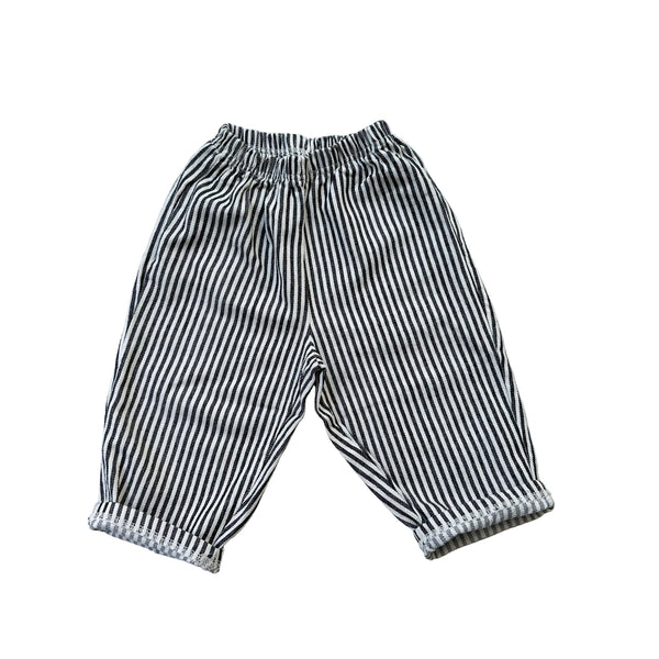Lala striped pants - Black