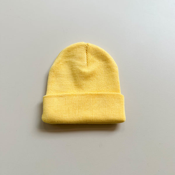 Bebe basic beanie - Soft yellow