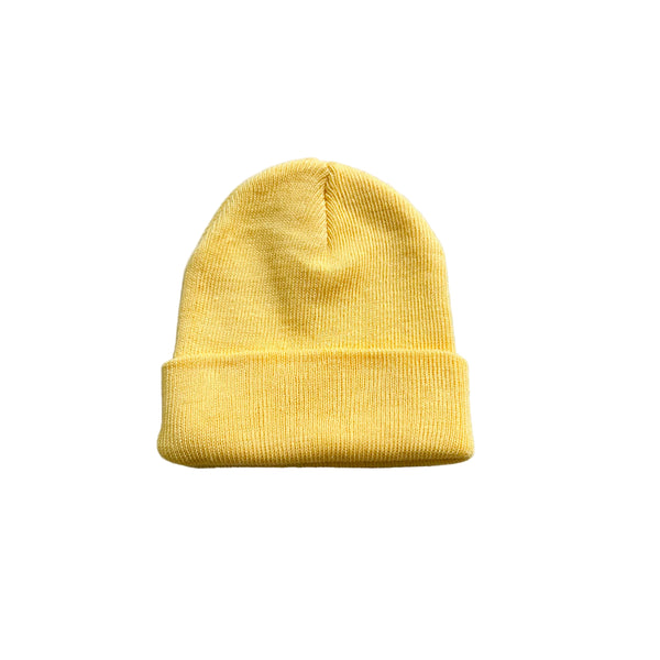 Bebe basic beanie - Light yellow