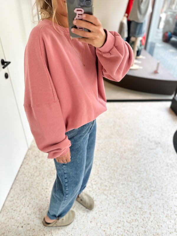Soft oversized sweater - Dusty peach