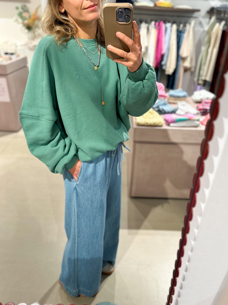 Soft oversized sweater - Green