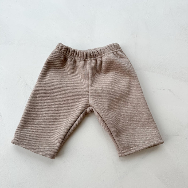 Warm rib pants - Mocha