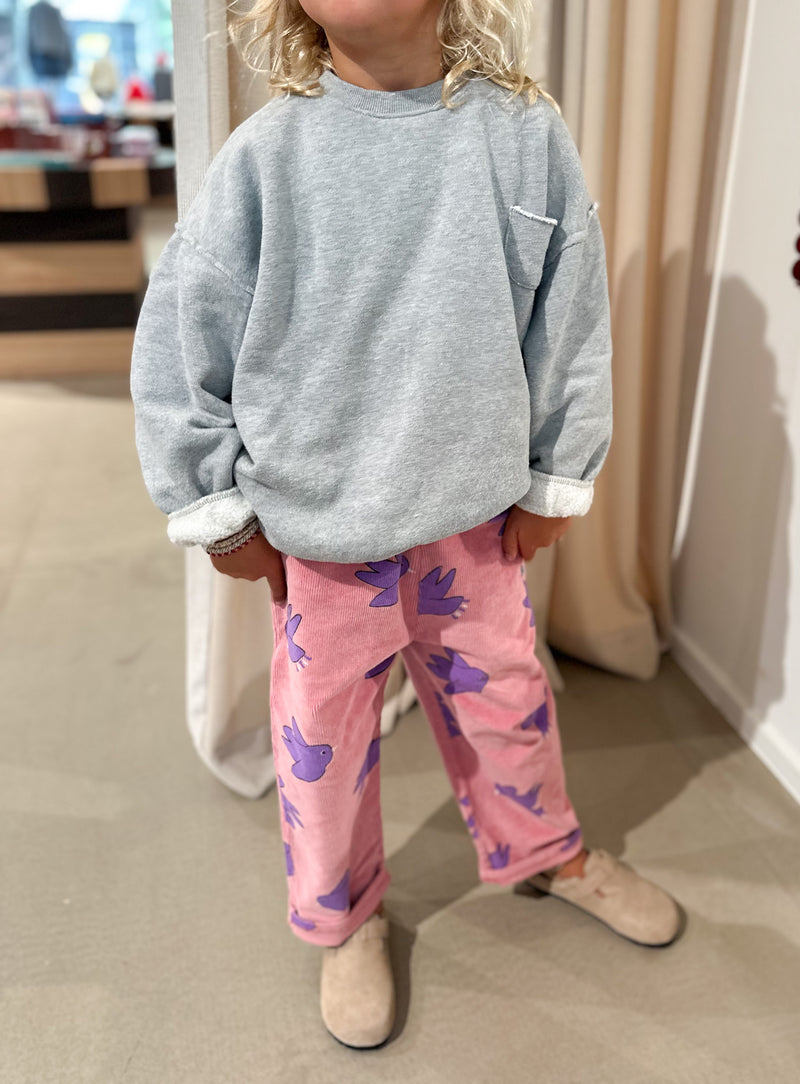 Lou pocket sweatshirt - Grey melange