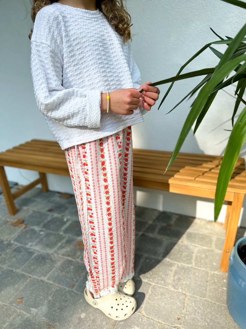 Strawberry frill pants - Red