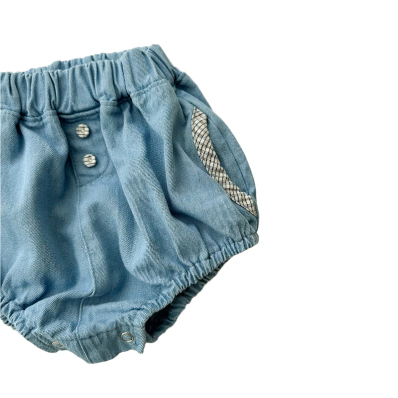 Bebe denim bloomers - Light blue