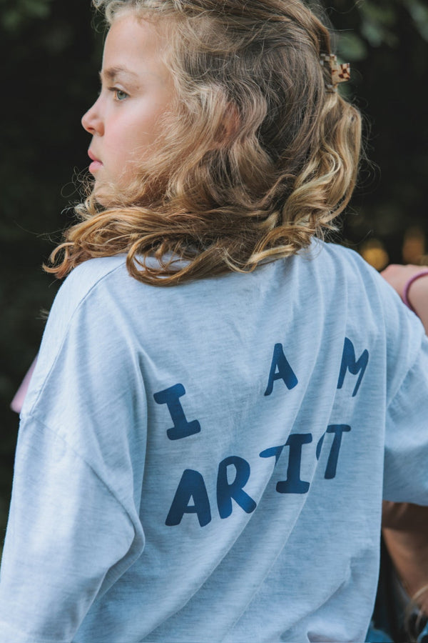 Artist tee - white melange