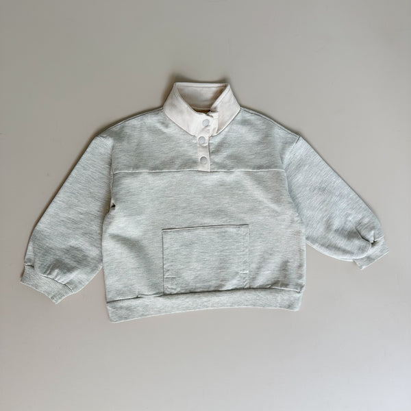 Button pocket sweater - Oatmeal