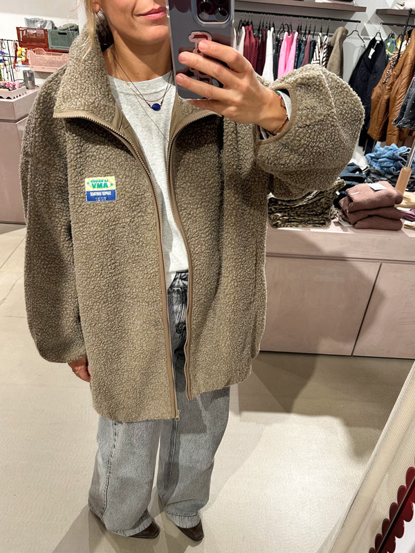 Hoktown oversized jacket - Muscade melange