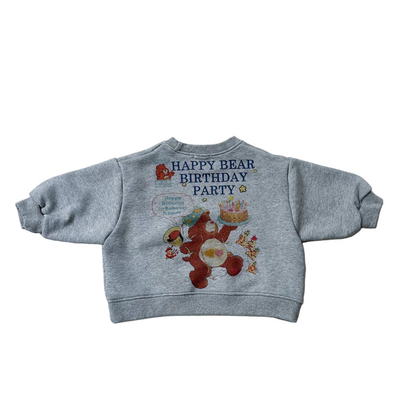 Happy bear sweatshirt - Grey melange