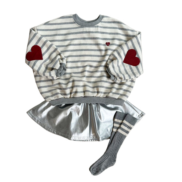 Mini leather like skirt - Silver