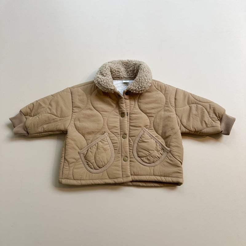 Teddy collar jacket - Beige