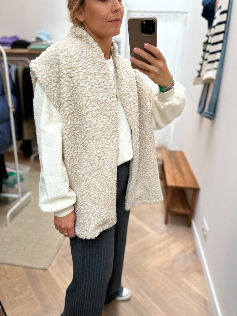 Nohi teddy vest - Soft sand