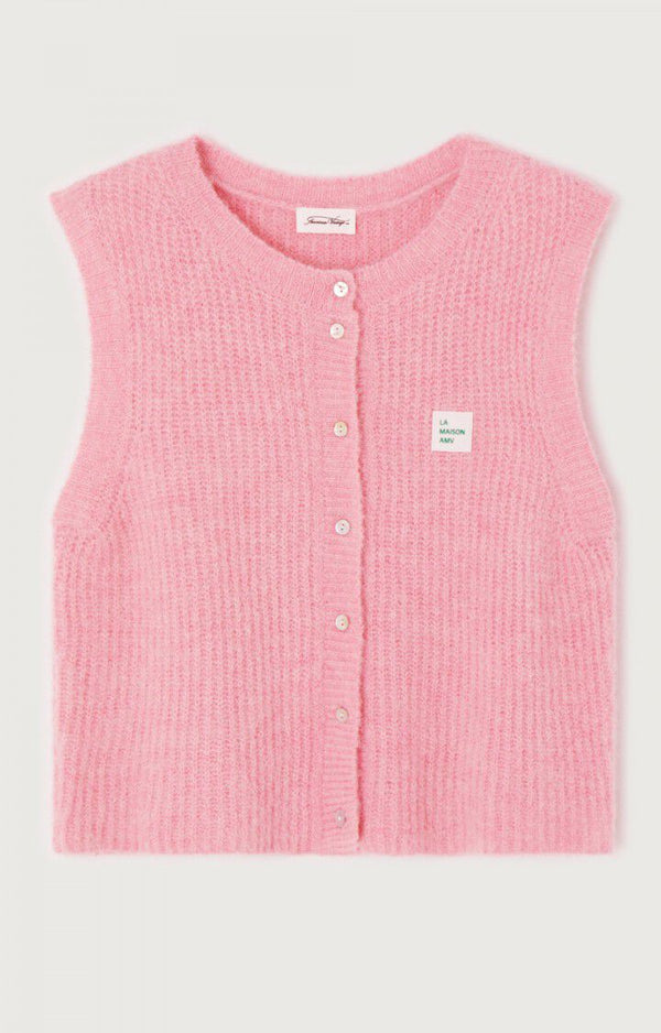 East knitted vest - Pink