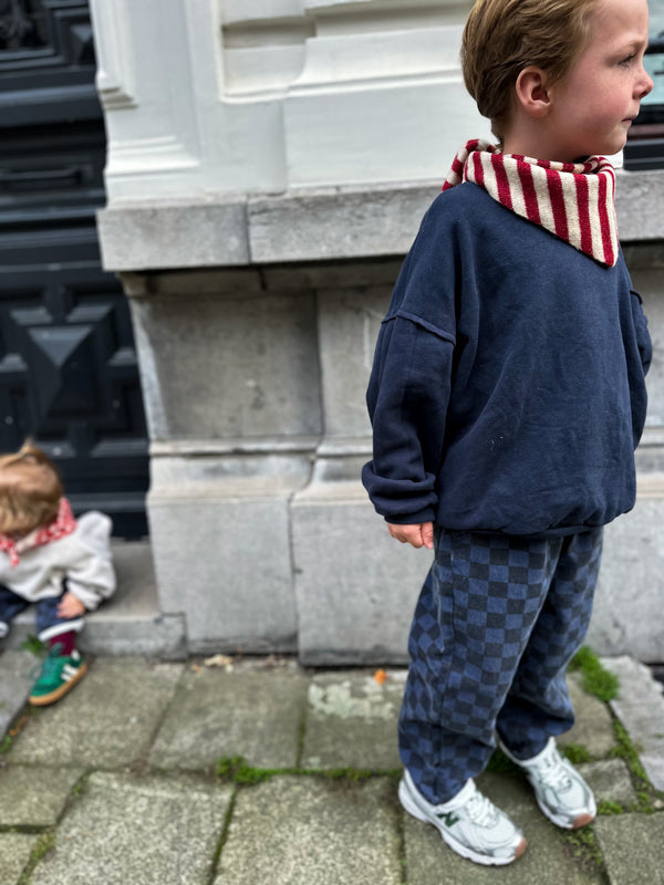 Max checkered jeans - Blue