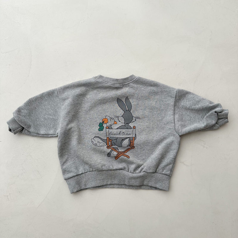Bebe lunch time sweatshirt - Grey melange