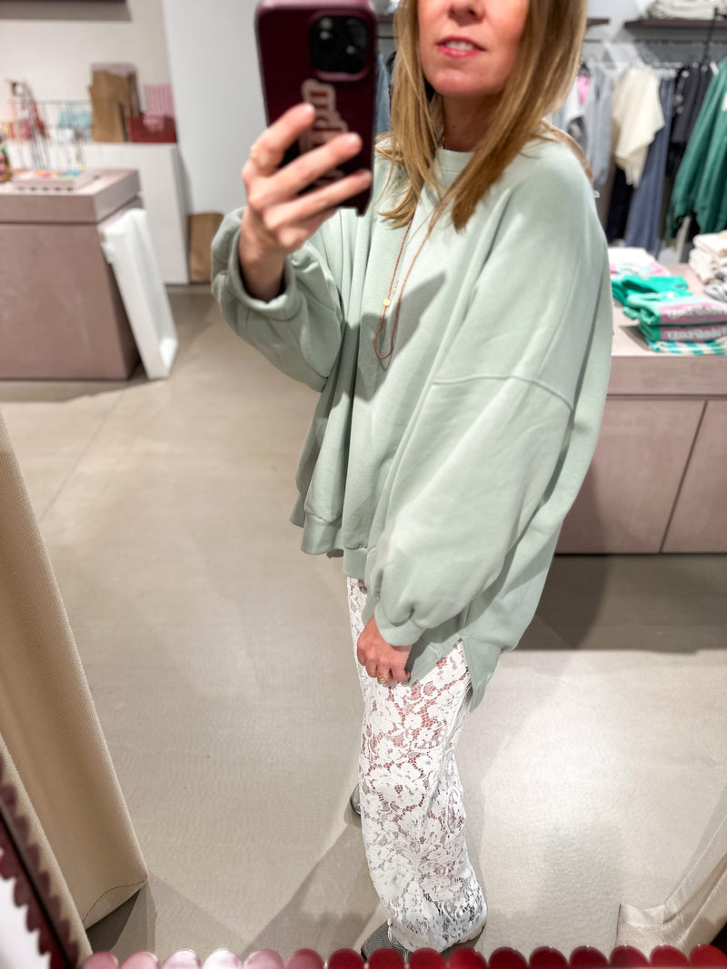 Stitch soft sweater - Sage