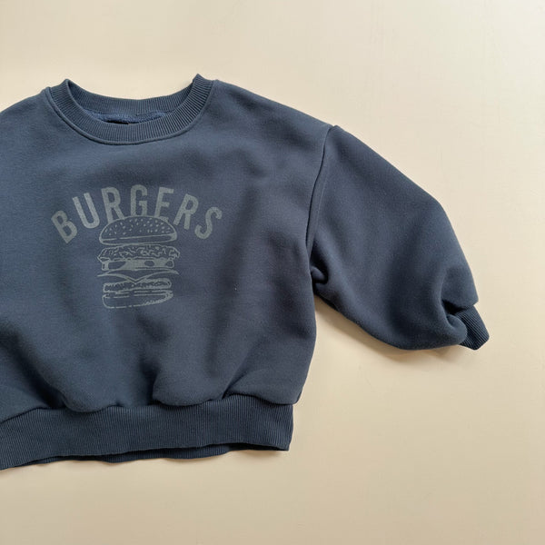 Burger sweatshirt - Navy