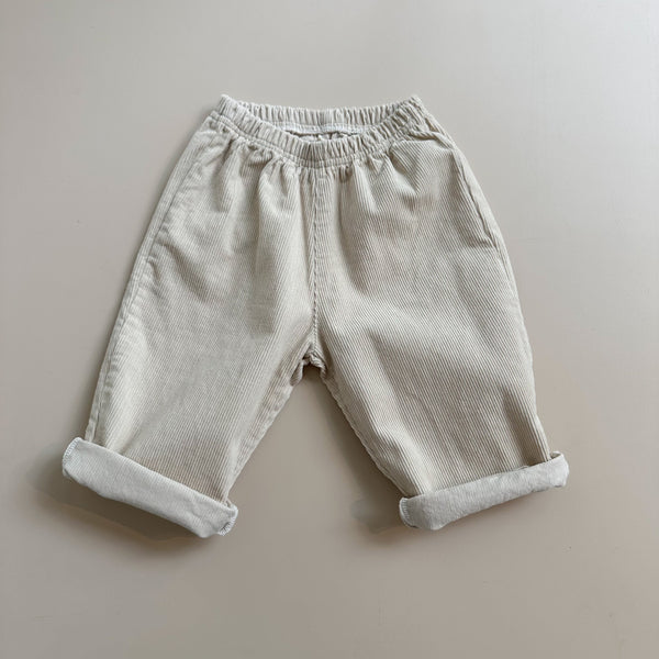 Pie corduroy pants - Cream