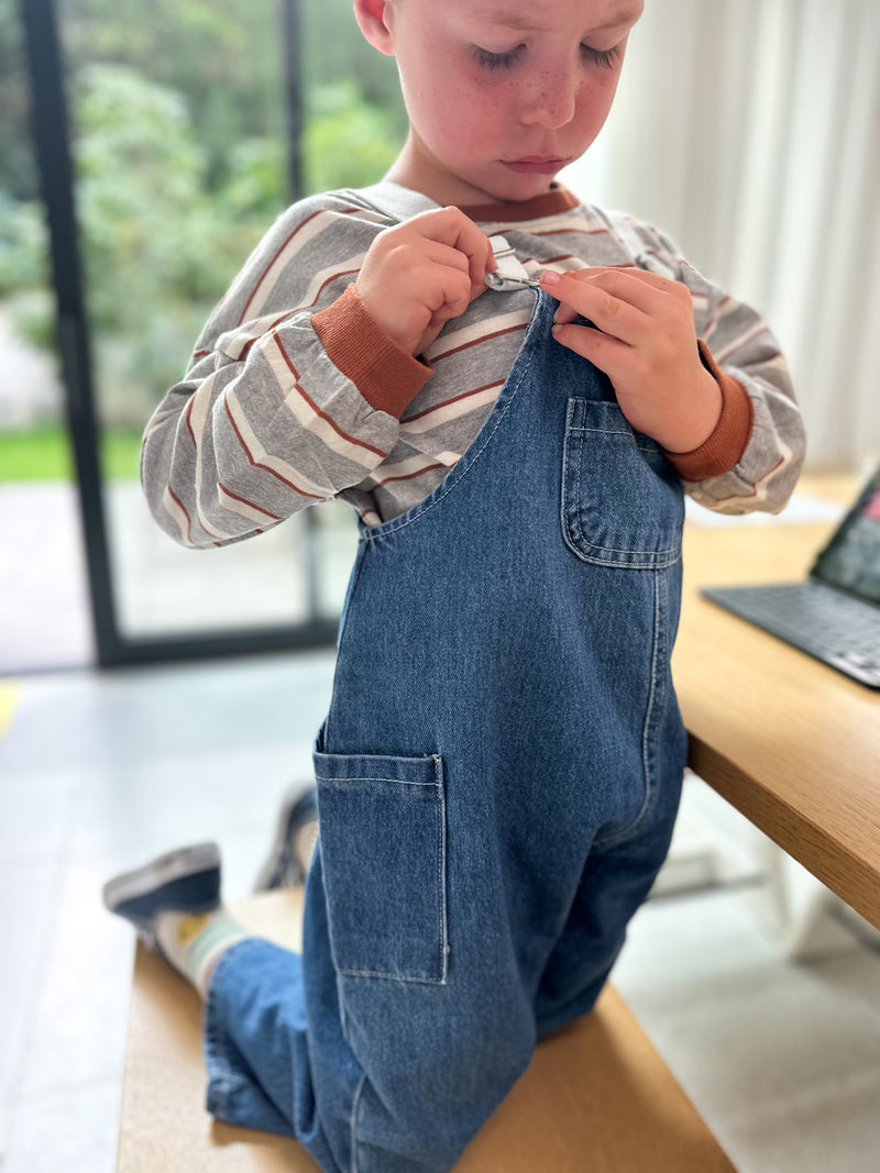 Kangaroo denim overalls - Blue