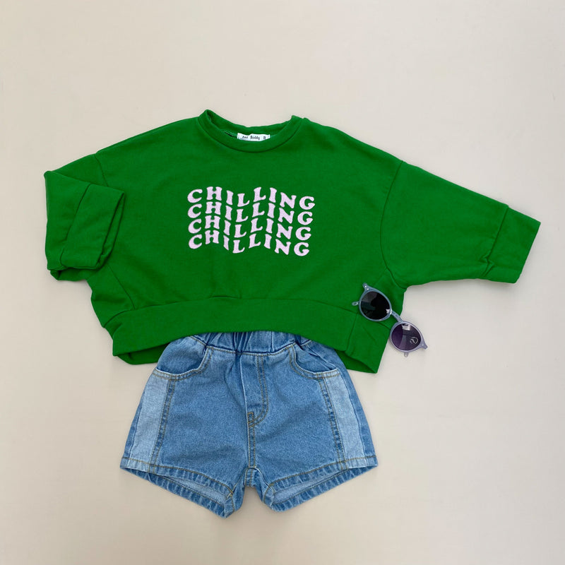 Chilling crop sweatshirt - Green